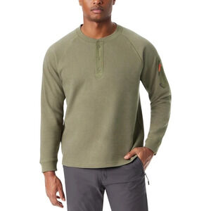 NWT Bass Outdoor Relaxed Fit Performance Long Sleeve Thermal Top Deep Lichen XXL